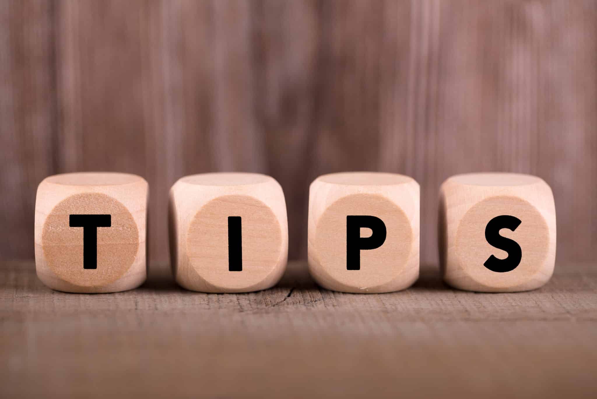 Wooden Blocks With Tips Text, Heating Efficiency.